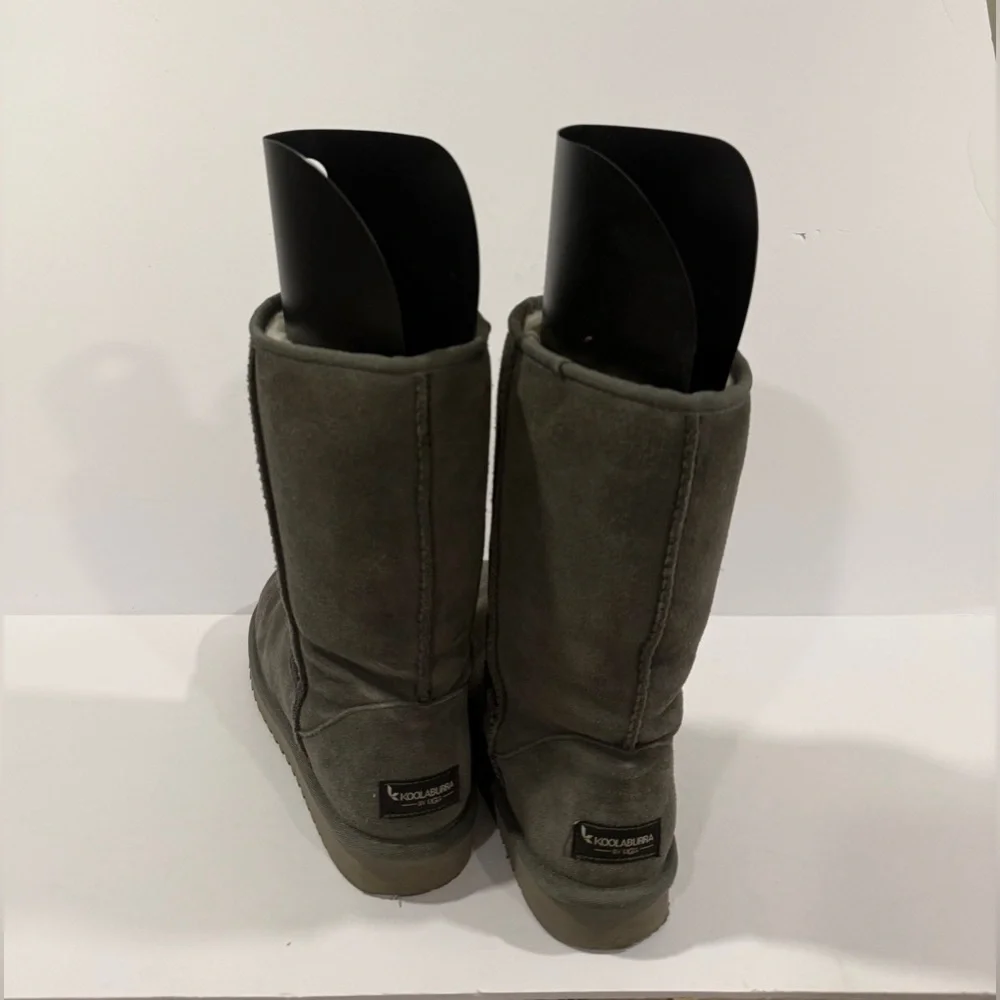 Koolaburra by UGG Tall Gray Shearling Boots Women’s 7 Classic Cozy Winter